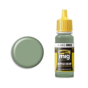 Olive green acrylic paint A.MIG-082 for models, airbrush, and hobby projects.