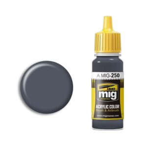 A.MIG-250 dark gray acrylic paint, perfect for model-making and artistic projects.