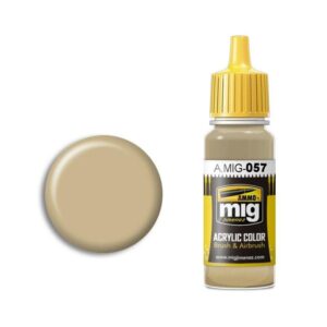 A.MIG-057 warm beige acrylic paint for airbrushing and detailed art projects.