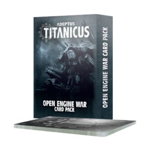 Adeptus Titanicus: Open Engine War Card Pack box with striking Titan artwork for enhanced gameplay.