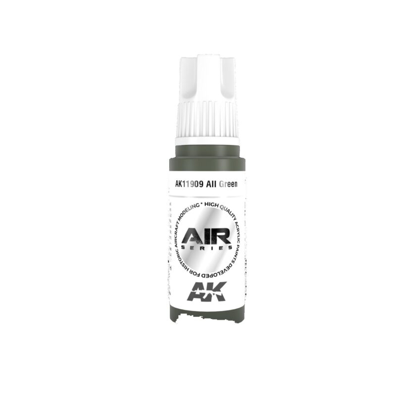 Precision painting spray bottle by AIR, model AK1109, featuring ergonomic design and dark green base.