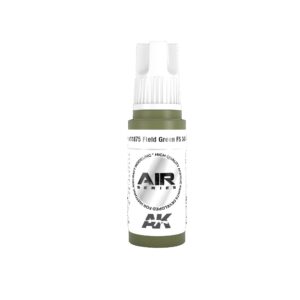 Field Green airbrush paint by AK Interactive for detailed military model crafting.