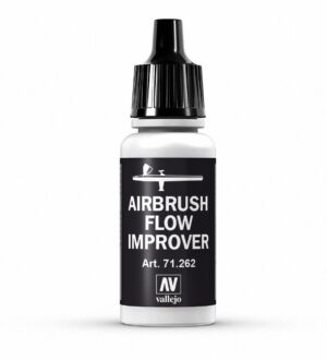 Vallejo Airbrush Flow Improver: enhances paint flow for smooth, precise airbrushing results.