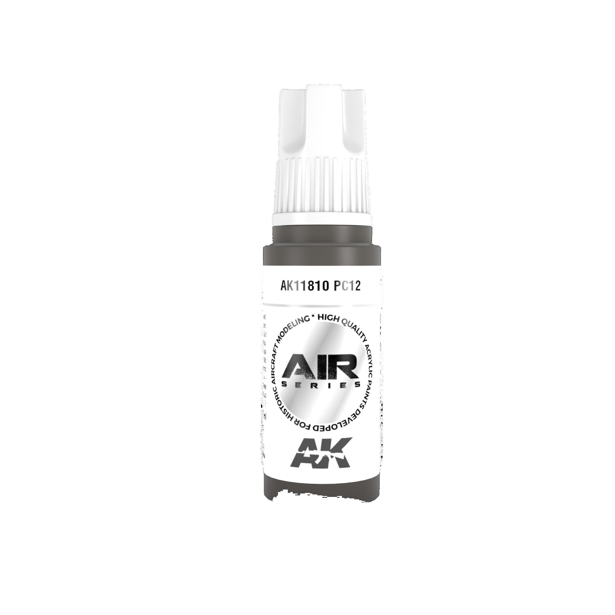 AK Airbrush Paint AK11810 PC12 for precise detailing in model building and painting projects.