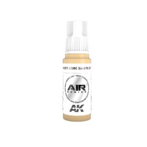 AK Airbrush Paint - USMC Sand FS 33701 for precise military modeling applications.