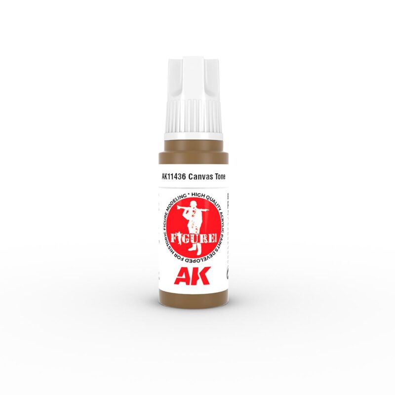 AK Canvas Tone Tan paint for realistic skin tones and effects on miniatures and models.
