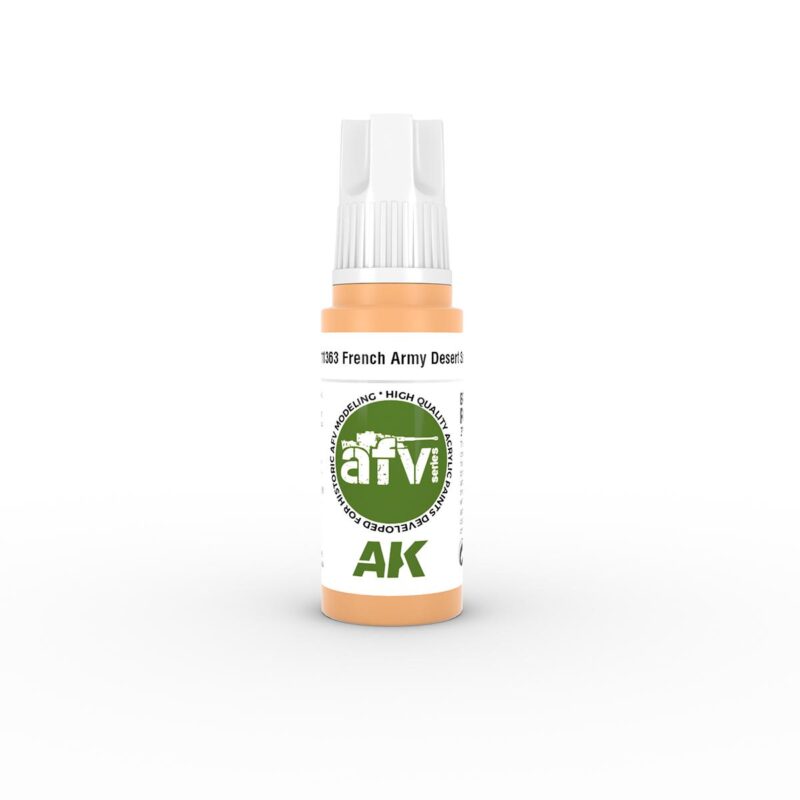 Sleek AK French Army Green spray paint bottle for precise application, ideal for model enthusiasts.