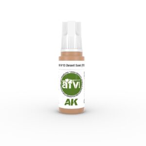 AK Interactive Desert Sand paint bottle for precise modeling and diorama applications.