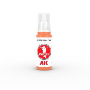 AK Interactive Light Orange Figure Paint for miniatures, ideal for skin tones and highlights.