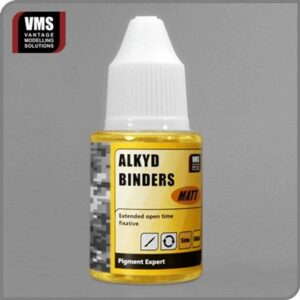 VMS Alkyd Binders: 30ml precision model paint with flexible, extended open time for detailed work.