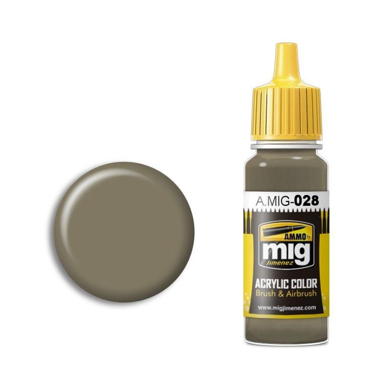 A.MIG Olive Green Acrylic Paint (A.MIG-028) for realistic model projects.