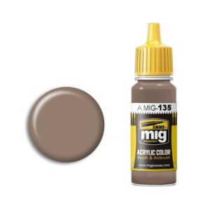 AMMO by Mig Jimenez A.MIG-135 Beige acrylic paint for precise artistic and modeling applications.