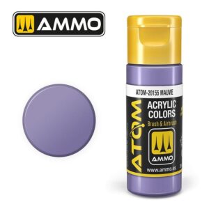 AMMO acrylic paint ATOM-20155 in mauve, ideal for artists and model-making projects.
