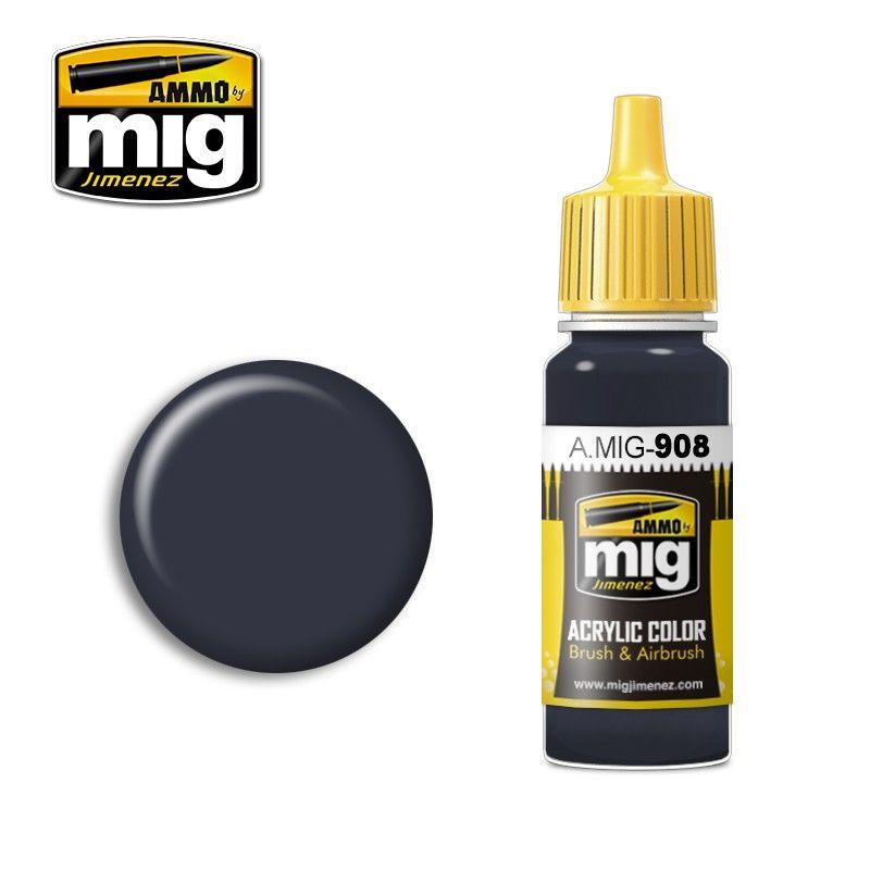 Premium black acrylic paint by AMMO, ideal for precise brush and airbrush techniques.