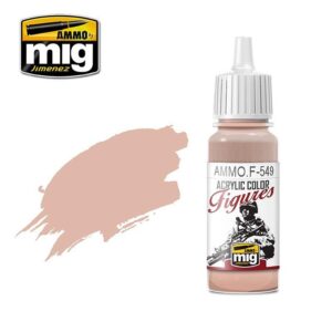 AMMO F-549 Flesh Tone Acrylic Paint for miniatures, perfect for detailed figure painting.