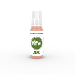 Transparent aTVi British Desert Pink airbrush spray for precise crafting and beauty applications.