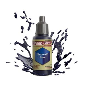 Beowulf Blue Speed Paint: unleash creativity with vibrant dark blue color for artists.