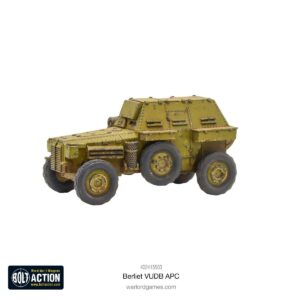 Detailed Berliet VUDD APC model, perfect for wargaming and historical military enthusiasts.