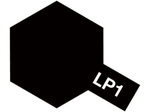 Modern black hexagon design with LP1 tag, emphasizing minimalism and bold geometric shapes.