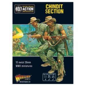 Chindit miniatures for Bolt Action, featuring detailed WWII soldiers in jungle warfare attire.