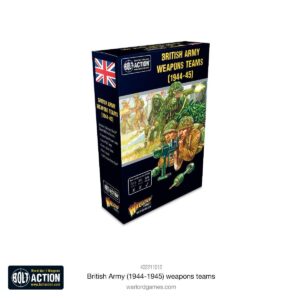 British Army WWII Weapons Teams expansion for Bolt Action enhances tactical gameplay with dynamic soldiers.