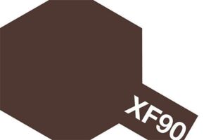 Rich brown hexagon color sample XF90 for design and artistic applications.