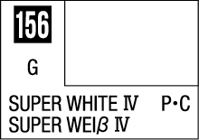 Super White IV color swatch reference 156 for precise printing and design use.