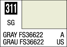 GRAY FS36622 Color Swatch: Pale Green Shade with Specifications for Design and Military Use.