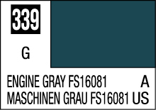 Teal color swatch 339 for ENGINE GRAY FS16081, ideal for design and industrial use.