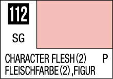 Soft peach swatch 112 for character flesh tones in art and design projects.