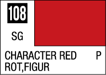 Vibrant Character Red color swatch 108, featuring smooth finish, ideal for design and art projects.