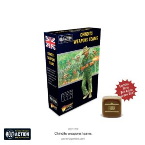 Chindits Weapons Teams set for Bolt Action features dynamic soldier artwork in a jungle scene.