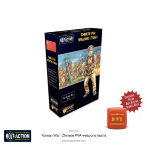 Chinese PVA Combat Strategies game box featuring soldiers and authentic Korean War weaponry.