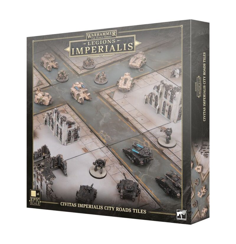 Civitas Imperialis City Ruins Tiles: Modular terrain for immersive Warhammer battles.