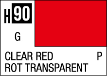 Vibrant Clear Red color swatch H90 for design and manufacturing applications.