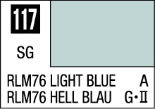RLM76 Light Blue color swatch 117 for design and modeling applications.