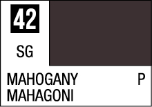 Rich Mahogany color swatch 42, perfect for elegant design projects and aesthetic applications.