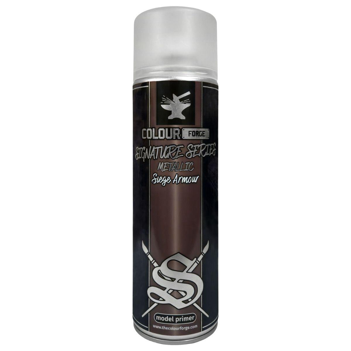 Colour Force Metallic Model Primer Spray Can with sleek design for a flawless metallic finish.