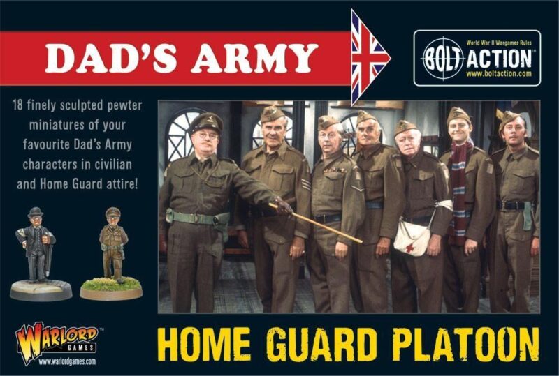 Dads Army Home Guard miniature set features 18 detailed pewter figures from the classic show.