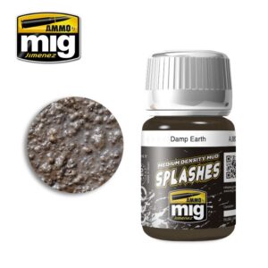 Damp Earth texture paint for dioramas, featuring realistic muddy browns and grays.
