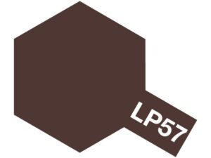 Minimalist dark brown hexagon with LP57 label on contrasting background, showcasing earthy elegance.