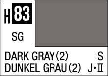 H83 dark gray color swatch for versatile design projects, also labeled in German as dunkel grau.