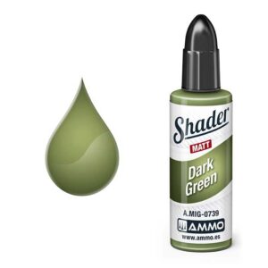 Rich dark green paint drop and bottle, perfect for artists and hobbyists.