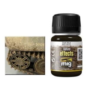 Enhance models with Dark Mud paint for realistic weathering effects on military vehicles.