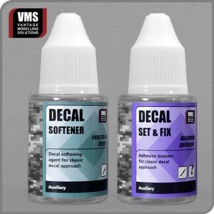 VMS Decal Softener and Set & Fix for easy model decal application and adhesion.
