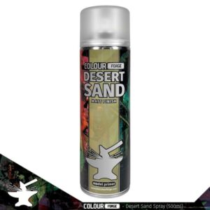 Desert Sand spray paint by Colour Forge for realistic modeling and crafting projects.