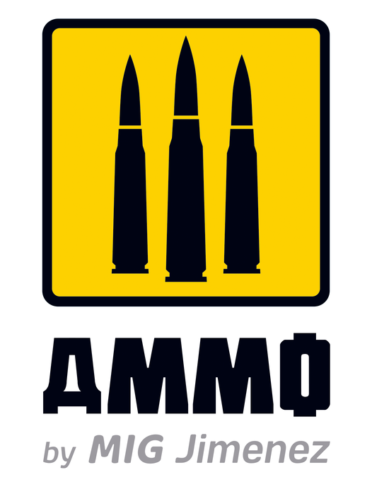 Bold DMMF logo with bullets, embodying strength and military themes, designed by MIG Jimenez.