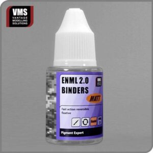 Precision dropper bottle of ENML 2.0 Binders for model enthusiasts by Vantage Modeling Solutions.