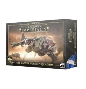 Fire Raptor Gunship Squadron model kit for Warhammer 40,000, showcasing dynamic aerial combat designs.