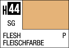 Flesh color swatch H44, a warm beige tone for realistic skin representation in art.